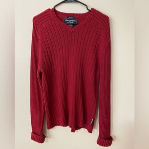 Abercrombie & Fitch Vintage Ribbed Knit Pullover Sweater